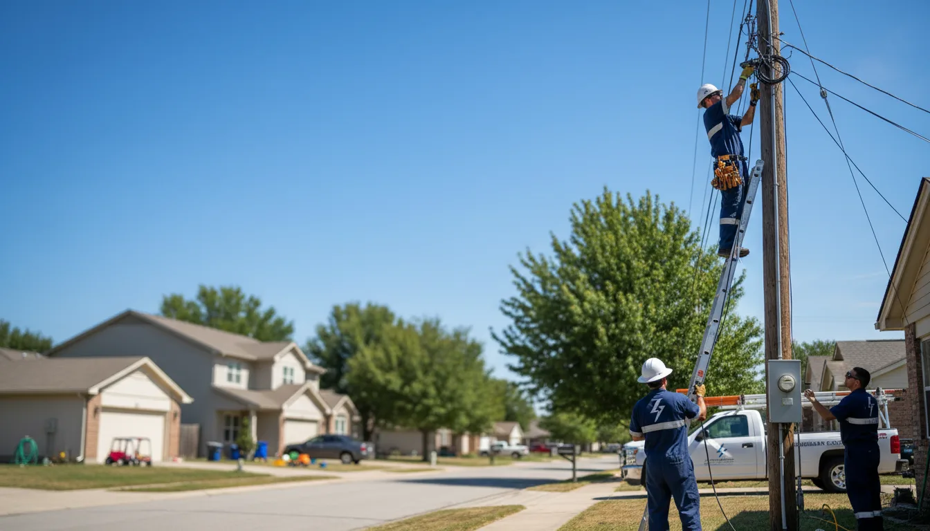 Residential electrician providing installation services in Tahoka, TX